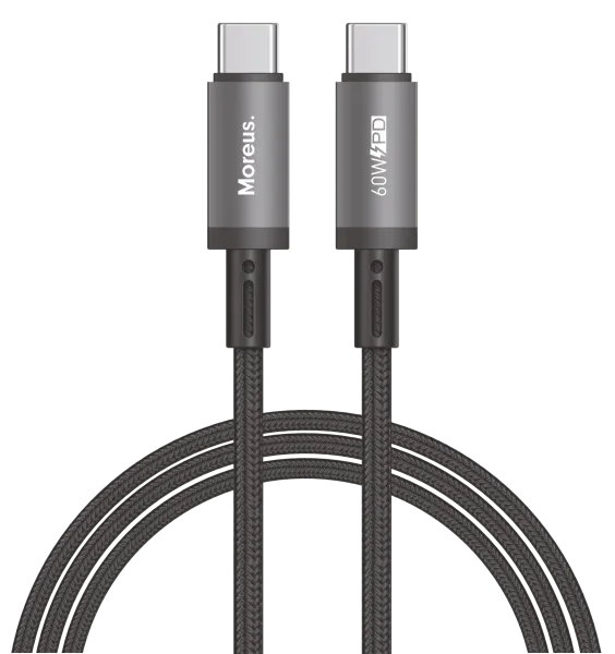 Кабель Moreus Hypercord USB-C to USB-C 60W 1m